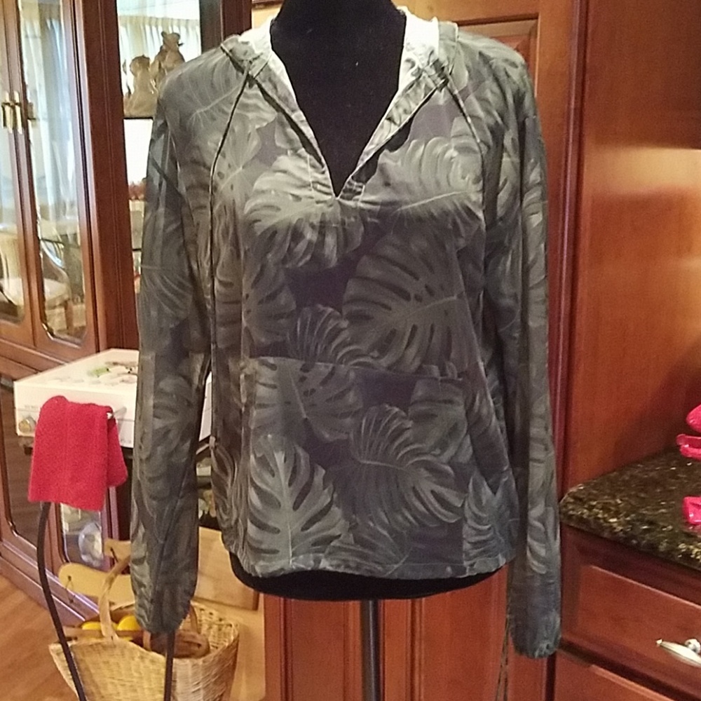 Michael Kors Sheer Top with hood